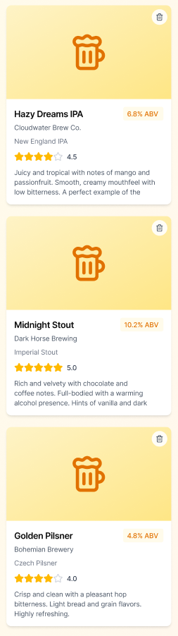 Figma Prototype - Add Beer Review Form